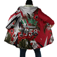 Iraq Revolution Soaring Eagle Cloak Iraqi Flag Red Roses Floral Design