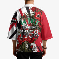 Iraq Revolution Soaring Eagle Kimono Iraqi Flag Red Roses Floral Design