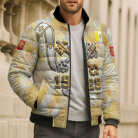 Vatican City Bomber Puffer Jacket Catholic Heritage St Peters Square - Coat Of Arms 1929
