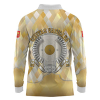 Vatican City Long Sleeve Polo Shirt Catholic Heritage St Peters Square - Coat Of Arms 1929