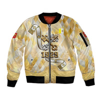 Vatican City Sleeve Zip Bomber Jacket Catholic Heritage St Peters Square - Coat Of Arms 1929