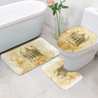 Vatican City St Peters Basilica Bathroom Set Papal Tiara - Tu Es Petrus Catholic Watercolor