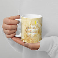 Vatican City St Peters Basilica Ceramic Mug Papal Tiara - Tu Es Petrus Catholic Watercolor