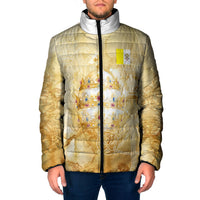 Vatican City St Peters Basilica Padded Jacket Papal Tiara - Tu Es Petrus Catholic Watercolor