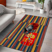 Vatican City Swiss Guard Protectors Of The Holy See Area Rug Renaissance Uniform Stripes Catholic Military History