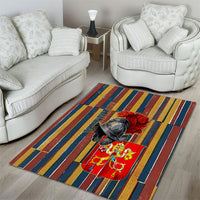 Vatican City Swiss Guard Protectors Of The Holy See Area Rug Renaissance Uniform Stripes Catholic Military History