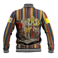 Vatican City Swiss Guard Protectors Of The Holy See Baseball Jacket Renaissance Uniform Stripes Catholic Military History