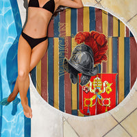 Vatican City Swiss Guard Protectors Of The Holy See Beach Blanket Renaissance Uniform Stripes Catholic Military History