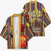 Vatican City Swiss Guard Protectors Of The Holy See Kimono Renaissance Uniform Stripes Catholic Military History
