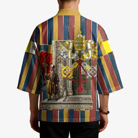 Vatican City Swiss Guard Protectors Of The Holy See Kimono Renaissance Uniform Stripes Catholic Military History