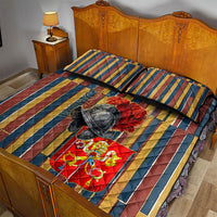 Vatican City Swiss Guard Protectors Of The Holy See Quilt Bed Set Renaissance Uniform Stripes Catholic Military History