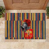 Vatican City Swiss Guard Protectors Of The Holy See Rubber Doormat Renaissance Uniform Stripes Catholic Military History