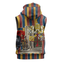 Vatican City Swiss Guard Protectors Of The Holy See Sleeveless Hoodie Renaissance Uniform Stripes Catholic Military History
