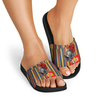 Vatican City Swiss Guard Protectors Of The Holy See Slide Sandals Renaissance Uniform Stripes Catholic Military History
