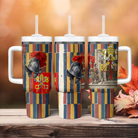 Vatican City Swiss Guard Protectors Of The Holy See Tumbler With Handle Renaissance Uniform Stripes Catholic Military History