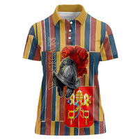 Vatican City Swiss Guard Protectors Of The Holy See Women Polo Shirt Renaissance Uniform Stripes Catholic Military History