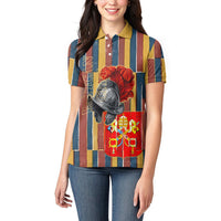 Vatican City Swiss Guard Protectors Of The Holy See Women Polo Shirt Renaissance Uniform Stripes Catholic Military History
