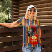 Vatican City Swiss Guard Protectors Of The Holy See Women Polo Shirt Renaissance Uniform Stripes Catholic Military History