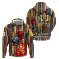Vatican City Swiss Guard Protectors Of The Holy See Zip Hoodie Renaissance Uniform Stripes Catholic Military History