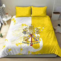 Coat Of Arms Flag of Vatican City Bedding Set Catholic Cross Heritage Symbol