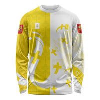 Coat Of Arms Flag of Vatican City Long Sleeve Shirt Catholic Cross Heritage Symbol