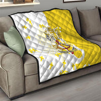 Coat Of Arms Flag of Vatican City Quilt Catholic Cross Heritage Symbol