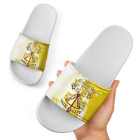 Coat Of Arms Flag of Vatican City Slide Sandals Catholic Cross Heritage Symbol