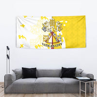 Coat Of Arms Flag of Vatican City Tapestry Catholic Cross Heritage Symbol