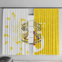 Coat Of Arms Flag of Vatican City Window Curtain Catholic Cross Heritage Symbol