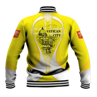 Saint Peters Basilica Vatican City Baseball Jacket Basilica Dome Catholic Cross Religious - Coat Of Arms Sketch Art