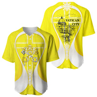 Saint Peters Basilica Vatican City Baseball Jersey Basilica Dome Catholic Cross Religious - Coat Of Arms Sketch Art