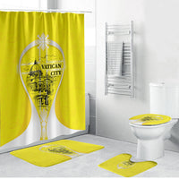 Saint Peters Basilica Vatican City Bathroom Set Basilica Dome Catholic Cross Religious - Coat Of Arms Sketch Art