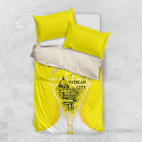 Saint Peters Basilica Vatican City Bedding Set Basilica Dome Catholic Cross Religious - Coat Of Arms Sketch Art
