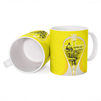 Saint Peters Basilica Vatican City Ceramic Mug Basilica Dome Catholic Cross Religious - Coat Of Arms Sketch Art