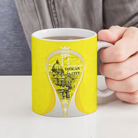 Saint Peters Basilica Vatican City Ceramic Mug Basilica Dome Catholic Cross Religious - Coat Of Arms Sketch Art