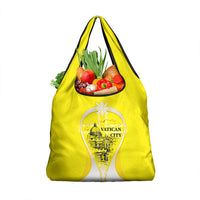 Saint Peters Basilica Vatican City Grocery Bag Basilica Dome Catholic Cross Religious - Coat Of Arms Sketch Art