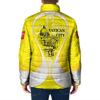 Saint Peters Basilica Vatican City Padded Jacket Basilica Dome Catholic Cross Religious - Coat Of Arms Sketch Art