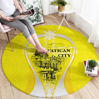 Saint Peters Basilica Vatican City Round Carpet Basilica Dome Catholic Cross Religious - Coat Of Arms Sketch Art
