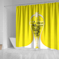 Saint Peters Basilica Vatican City Shower Curtain Basilica Dome Catholic Cross Religious - Coat Of Arms Sketch Art