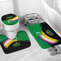 Comoros Independence Day Bathroom Set Comorian Flag Brush Stroke National Pride Graphic