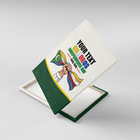 Personalized Comoros Independence Day Canvas Wall Art July 6th National Pride Flag Graphic With Heritage Emblem