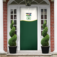 Personalized Comoros Independence Day Door Cover July 6th National Pride Flag Graphic With Heritage Emblem