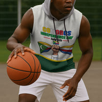 Personalized Comoros Independence Day Sleeveless Hoodie July 6th National Pride Flag Graphic With Heritage Emblem
