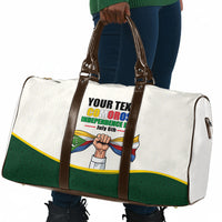 Personalized Comoros Independence Day Travel Bag July 6th National Pride Flag Graphic With Heritage Emblem