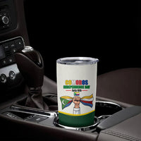 Personalized Comoros Independence Day Tumbler Cup July 6th National Pride Flag Graphic With Heritage Emblem