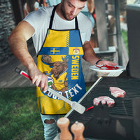 Personalized Sweden Soccer Apron Swedish Flag - Moose Football Mascot