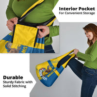 Personalized Sweden Soccer Grocery Bag Swedish Flag - Moose Football Mascot