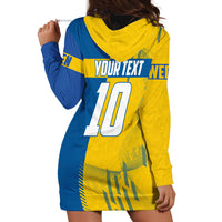Personalized Sweden Soccer Hoodie Dress Swedish Flag - Moose Football Mascot