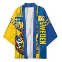 Personalized Sweden Soccer Kimono Swedish Flag - Moose Football Mascot