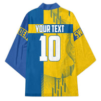 Personalized Sweden Soccer Kimono Swedish Flag - Moose Football Mascot